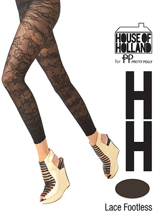 House of Holland Lace Footless Tights