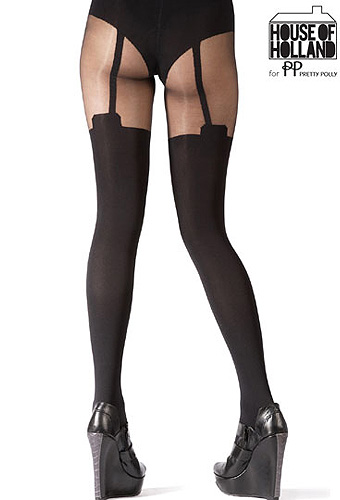 Pretty Polly House of Holland Mock Stocking Tights